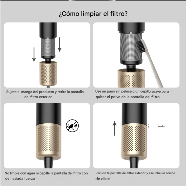 SECADOR DE PELO SUPERSONICO SILENCIOSO - Imagen 3